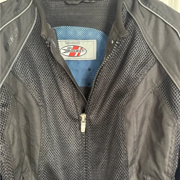 Joe Rocket Pheonix Mesh Motorcycle Armored Riding Jacket Black Small - Picture 2 of 15